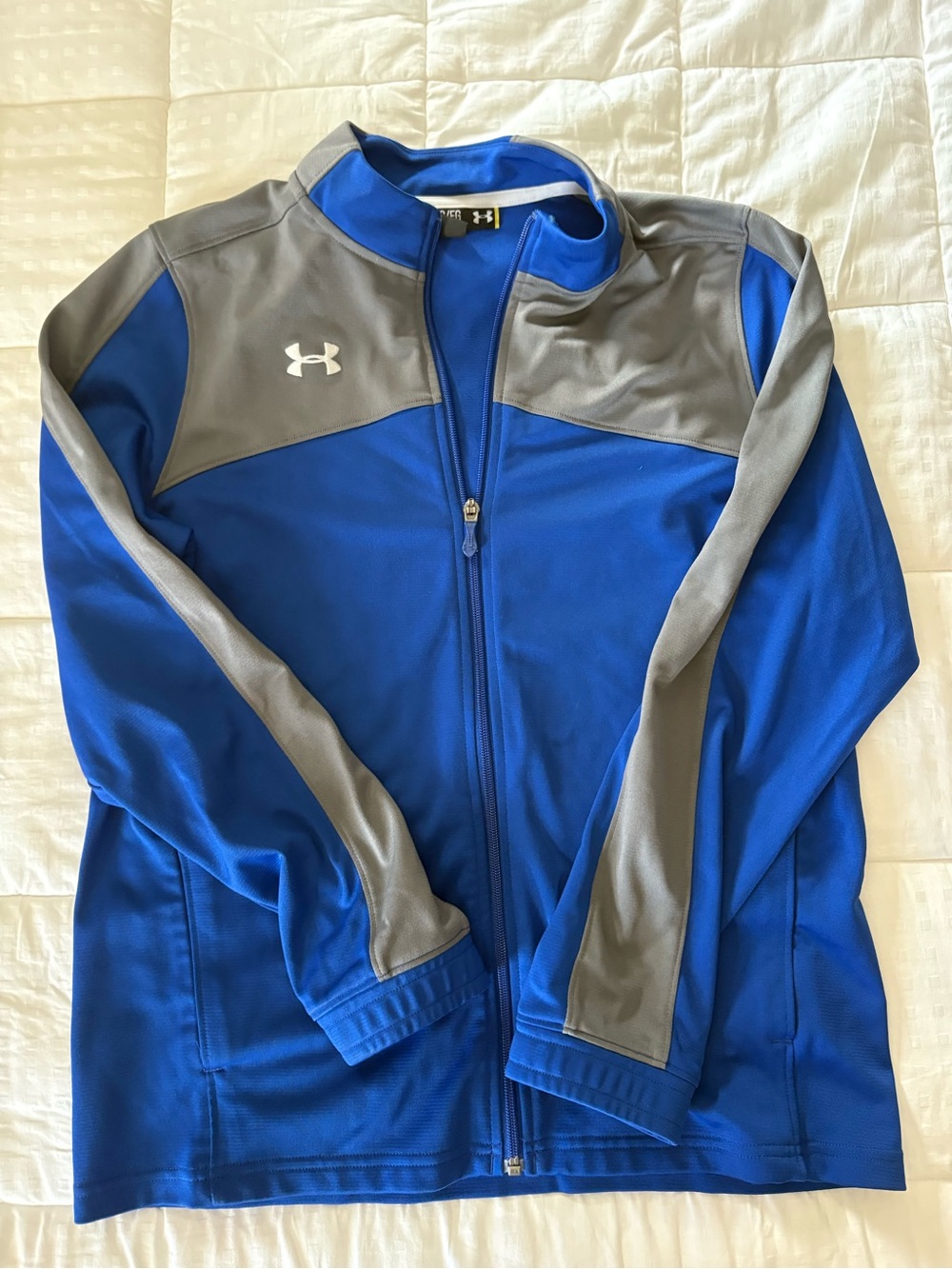 Under Armour Men's Blue & Gray Full-Zip Training Jacket